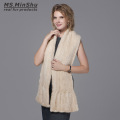 Ms.MinShu Natural Mink Fur Scarf Hand Knitted Long Mink Fur Scarf Woman Winter Scarf Wrap Genuine Mink Fur Shawl Female