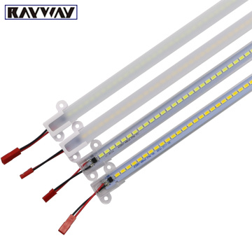 Dimmable Led Bar light 5630/5730 220V 72LEDs Led Hard Rigid Strip Light Energy Saving Transparent LED Fluorescent