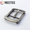 Meetee 40mm Men's Belt Buckles Matte Gun Color Pin Buckle Suitable for 38mm Wide Mens Jeans Accessories Diy Leather Craft