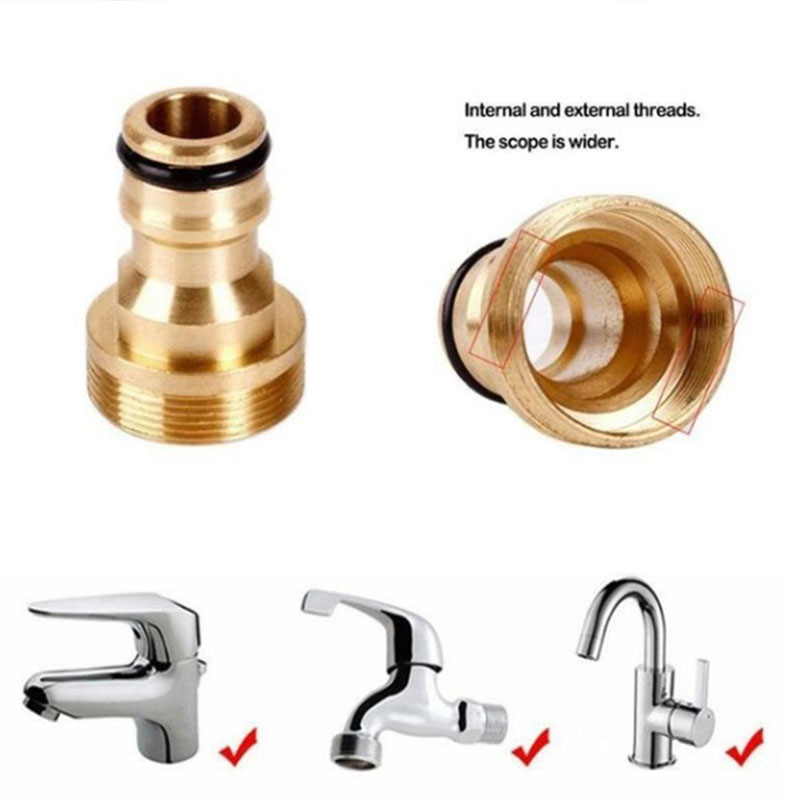 All-copper basin connection basin faucet car wash water pipe washing machine copper connection conversion interface accessories