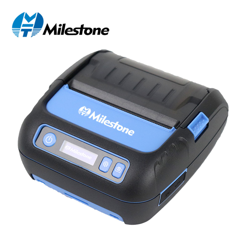 Milestone Thermal Printer Label Receipt Printer 80mm Portable Mini Mobile Printer Bluetooth Label Maker Support POS Android IOS