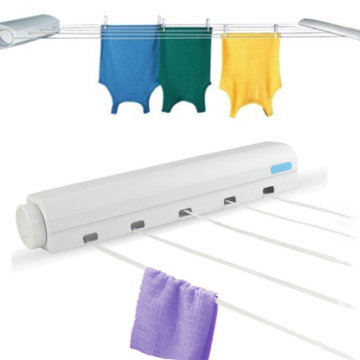 Wall Mounted Hanger Retractable Indoor Clothes Hanger Drying Rack Towel Rack Automatic Telescopic Clothesline Clothes Dryer