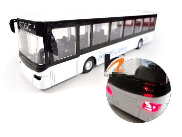 Conditioned Buses Car Metal Model Open Door Pull Back Acousto optic Toys Car, Classic Alloy Antique Car Model,Free Shipping