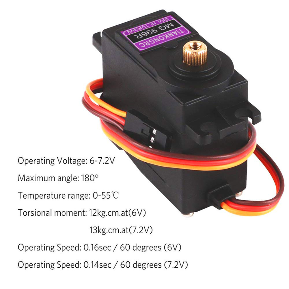 4pcs MG996R Metal Gear MG995 Digital Torque Servo Motor for RC Truck Racing Auto Accessories