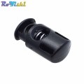 10pcs/pack Plastic Barrel Spring Cord Locks Stoppers Toggles Black 27mm*14mm*10mm