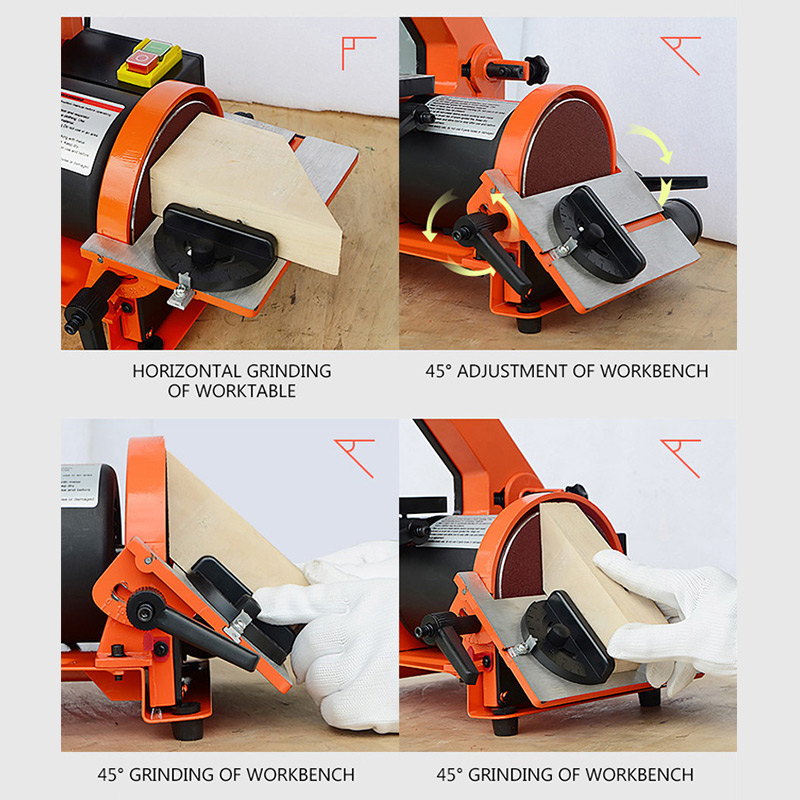 Electric Belt Machine Sander 350W Sanding Grinding Polishing Machine Abrasive Belt Grinder Polisher Cutter Edges Power Tool