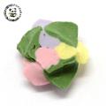 Handmade Porcelain Cabochons, China Clay Beads, Flower, Pink, 16~18x15~16x7~8mm