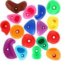 25Pcs/set Assorted Textured Rock Climbing Frame Mixed Color Rock Climbing Wall Stones Hand Feet Holds Grip kids Sport Toys