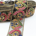 2meters Heart Sequins Embroideried Lace Trims Ribbon Ethnic Webbing Tapes for Clothes Bag Shoes Decor DIY Sewing Accessories