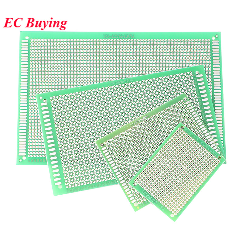 4pcs/lot 5x7 7x9 9x15 12x18cm 5*7 7*9 9*15 12*18 Single Side Prototype PCB DIY Universal Printed Circuit PCB Fiberglass Board