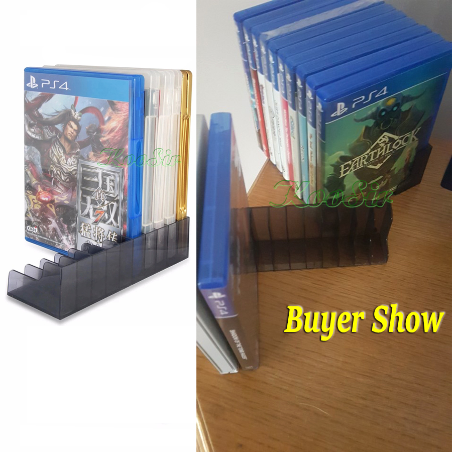 2 pcs/Pack PS4 Slim Pro Game Accessories CD Disk Stand Storage Bracket PS 4 Discs Holder for Sony Playstation 4 Game Disc Rack