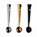 1Pc Multifunction Kitchen Supplies Coffee Scoop With Clip Stainless Steel Tea Coffee Measuring Cup Coffee Scoop Spoon#6