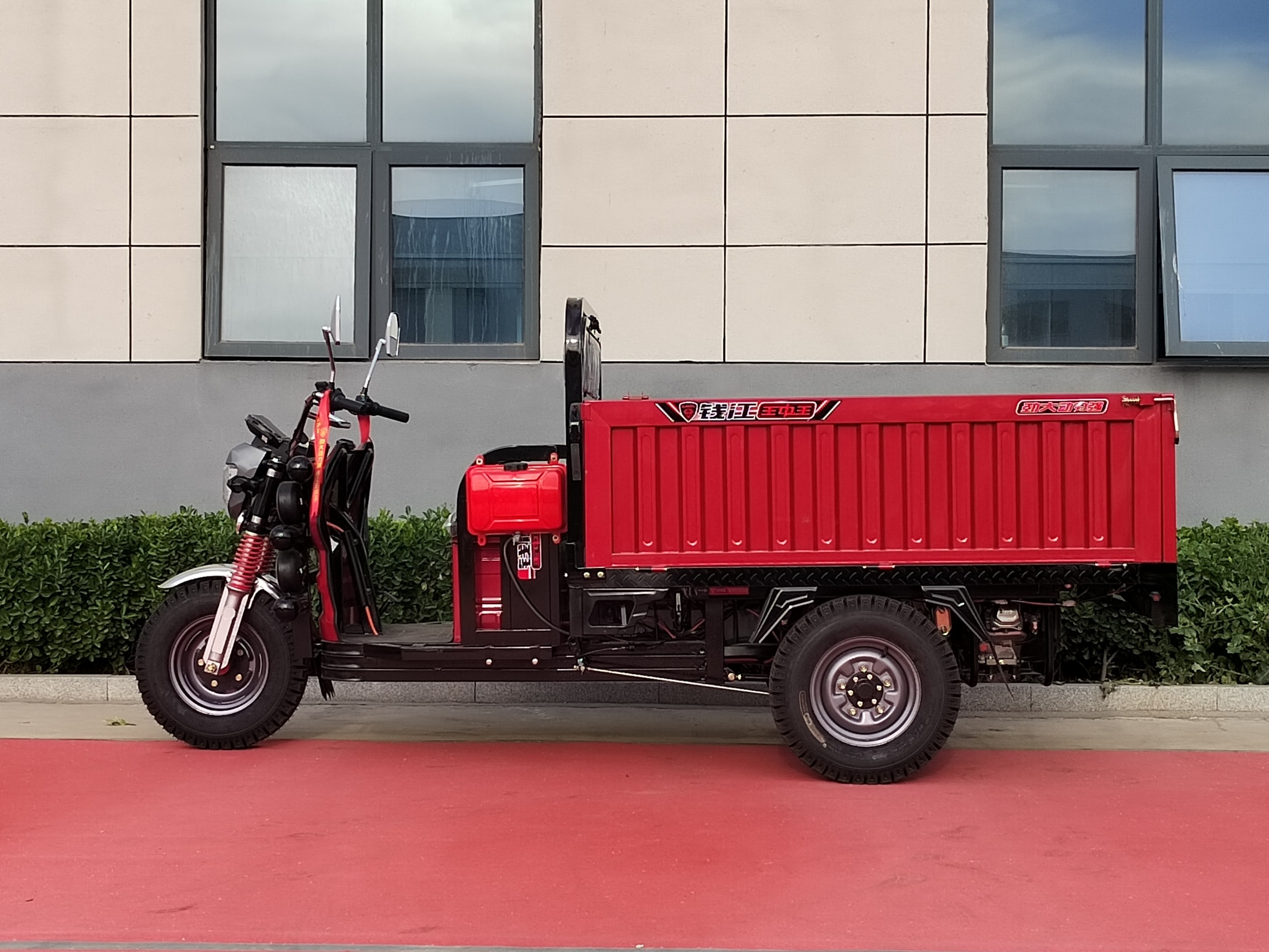 Big G five-lamp manganese steel door core electric tricycle