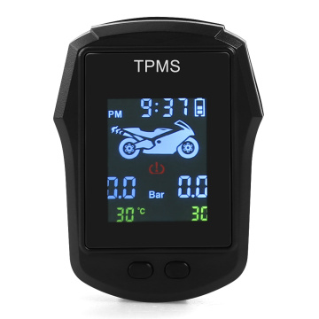 2020 Motorcycle TPMS USB Charging Motorbike Tire Pressure Tyre Temperature Monitoring Alarm System with 2 External Sensors