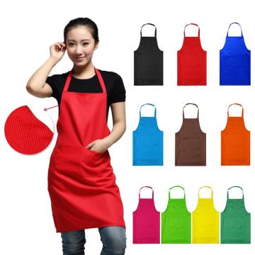 Creative Lady Women Men Plain Working Apron Kitchen Cooking & Baking Apron with Front Pocket Home Restaurant Cooking Bib Aprons