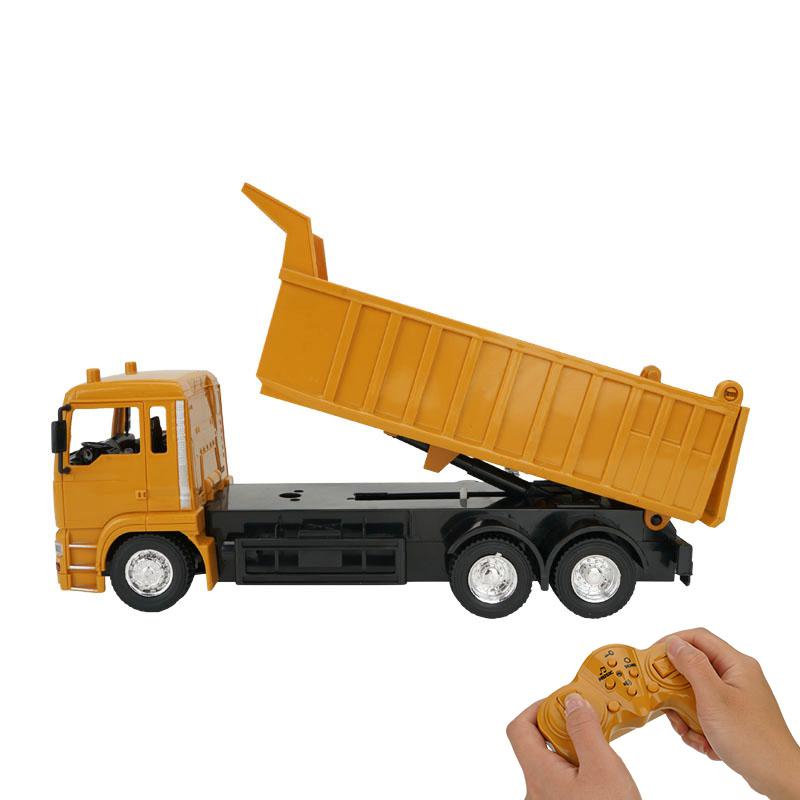 RC Cars Dump Truck Toys RC Engineering Truck Model Beach Toys Transporter Remote Control Toys For Kids Gifts