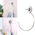 Towel Rack Stainless Steel Polished Ring Durable Convenient Holder Reusable Thick Classic With Suction Cup