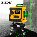 HILDA 360 Laser Level 12 Lines 3D Level Self-Leveling Horizontal And Vertical Cross Super Powerful Green Laser Level