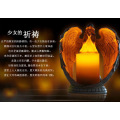 Angel Statue Candle Holder Electronic Candlestick Decoration Christ Prayer Home and Church Decoration Resin Material Gift