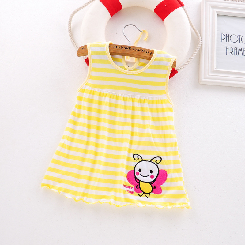 2020 Summer Baby Dress New Girls Fashion Infantile Dresses Cotton Children's Clothes Flower Style Kids Clothing Princess Dress