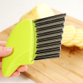 Potato Wavy Cutter Stainless Steel Potato Slicer French Fry Cutter Knife Vegetable Cutter Shredder Cutting Tools Kitchen Gadgets