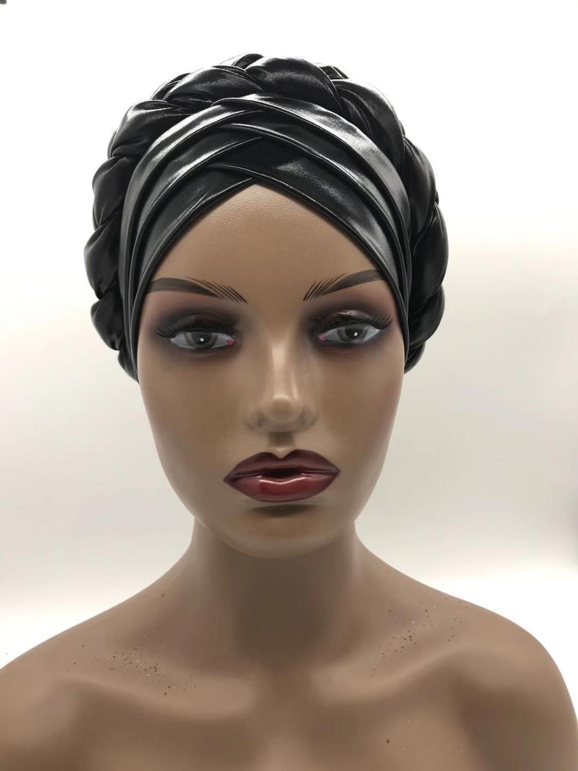 latest aso oke auto gele headtie 2020 Already Handmade african Cap Nigerian Wedding Gele women braid turbans Ladies head wraps