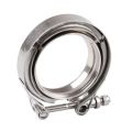 Quick Release V-band Exhaust Clamp Male Female Flanges Kit Stainless Steel Universal V band Clamp 1.5 2" 2.5" 3.25" 3.5" 4" Inch