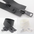 5# Waterproof Double Sliders Zippers Invisible Two-Way Open End Nylon Zippers For DIY Handmake Sewing Clothes Supplies