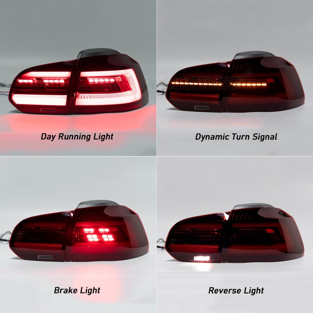 HCMOTIONZ LED Rear lights For Volkswagen Golf 6 MK6 GTI GTD R TSI 2008-2013