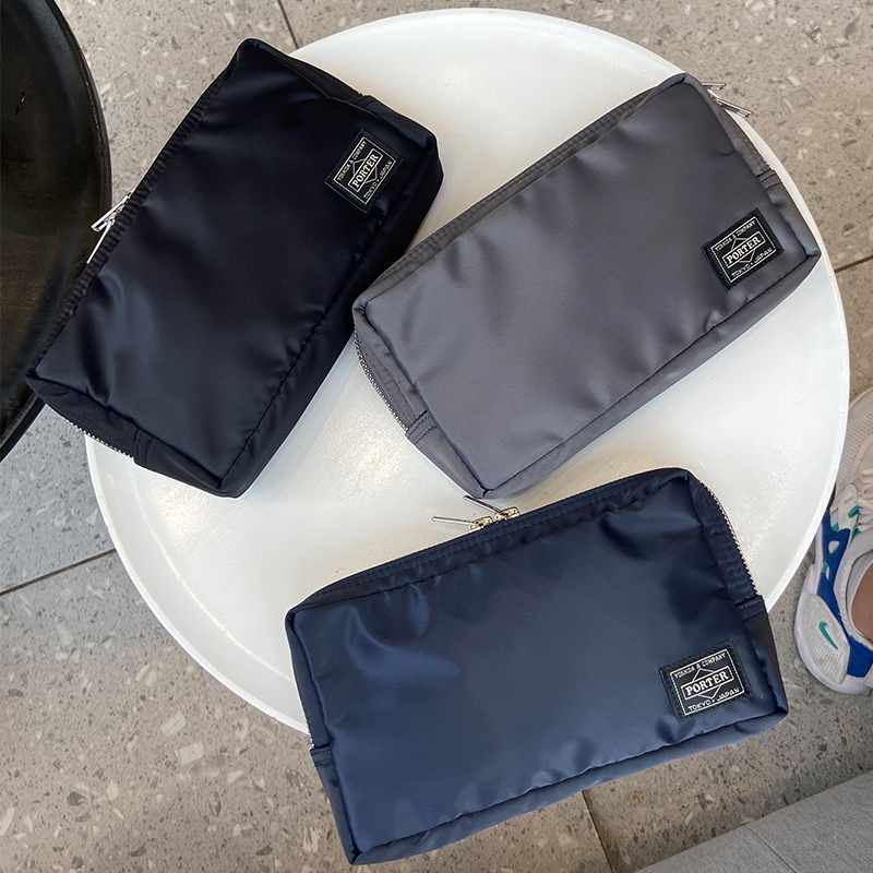 Head Porter Japanese Capacity Zipper Bag Fashion Simple Storage Bag Handbag Wash Bag 2020 New Spo Student Wallets Youth Purse