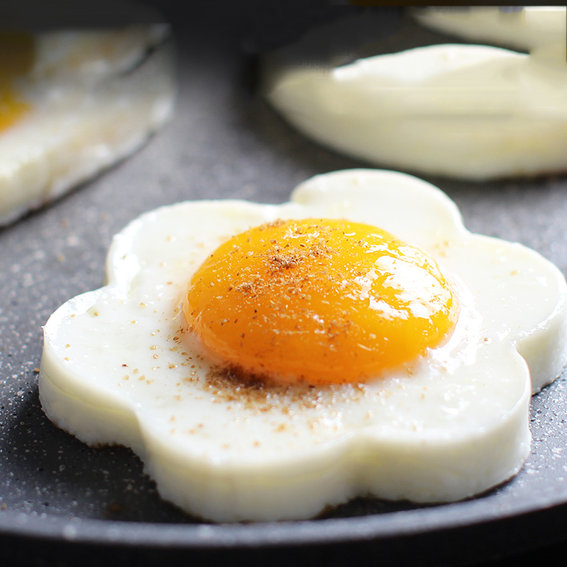 Kitchen Gadget Fried Egg Mold Stainless Steel Frying Mould Pancake Ring Egg Tool Star Love Flower Round Shape Egg Kitchen Tool