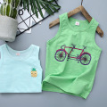 2020 Summer Children's Cotton Vest Bamboo Tank Top For Boys Cartoon Printed Boys Undershirt Teenager Underwear Clothing 2-12T