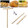 1PCS Crepe Maker Pancake Batter Wooden Spreader Stick Home Home Gadgets DIY Restaurant Canteen Specially T-shaped Supplies New