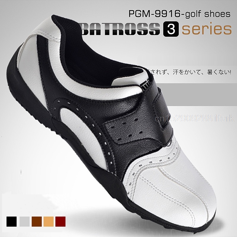 Men Golf Shoes Breathable Cushioning Sneakers Lightweight Slip Resistant Sports Shoes Lights Outdoor Walking Trainer