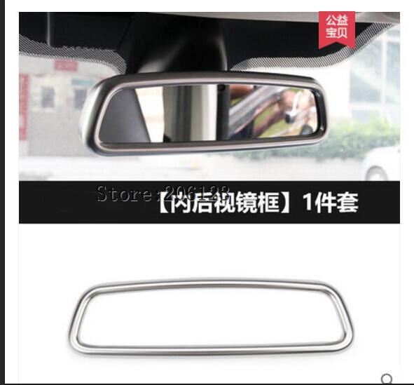 Black Ash Wood Trim Interior Rearview Mirror Frame Cover For Land Rover Discovery Sport LR4 For Range Rover Evoque Sport Parts