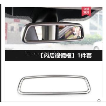 Black Ash Wood Trim Interior Rearview Mirror Frame Cover For Land Rover Discovery Sport LR4 For Range Rover Evoque Sport Parts