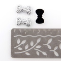 About 50 Pcs 7x12mm Silver Cute Bowknot Resin Flatback Rhinestone DIY Nail Art/Phone Decoration DIY Accessories