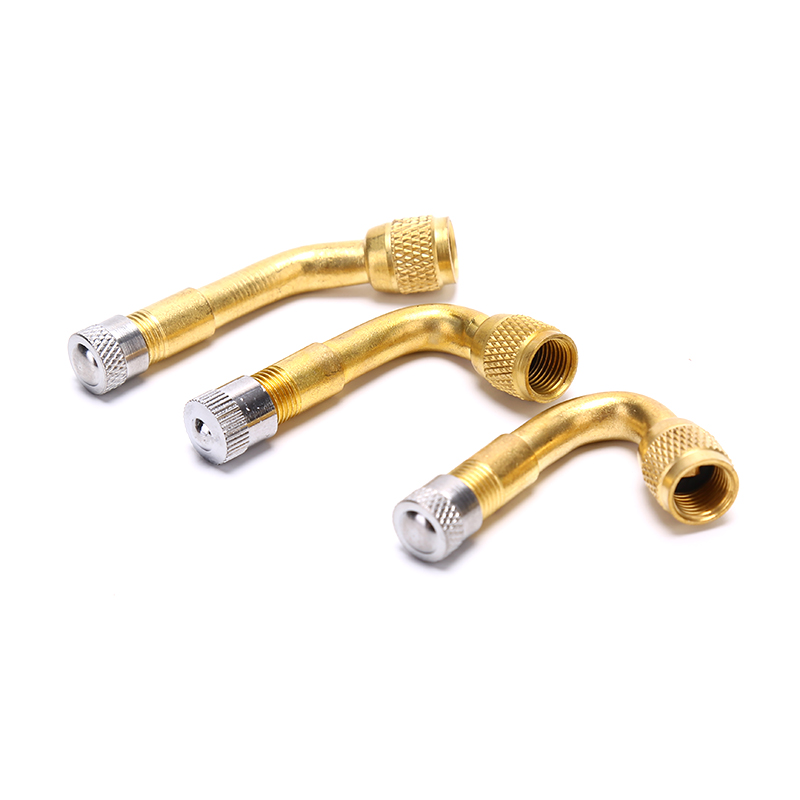 1Pc 45/90/135 Degree Angle Brass Air Tyre Valve Stem with Extension Adapter for Car Truck Motorcycle Cycling Accessories