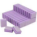 20Pcs/Lot Professional Double-side Square Sponge Nail File 100/180 Grit Purple Sanding Gel Polish Nail Art Care Manicure Tools