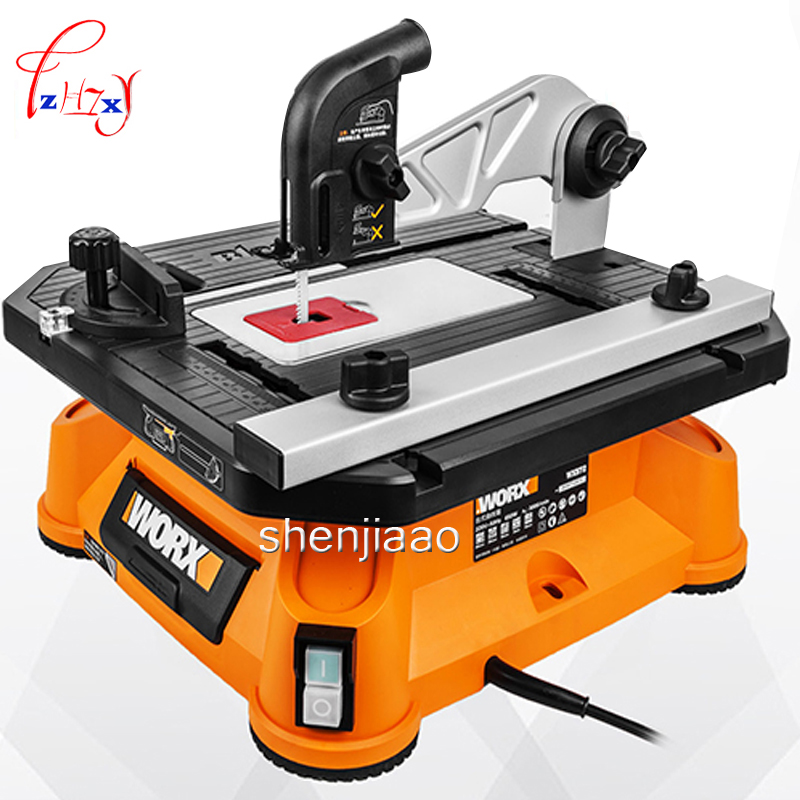 Multi-function Table Saw WX572 Jigsaw Chainsaw Cutting Machine Sawing Tools Woodworking 650W Domestic Power Tools 220V 1PC