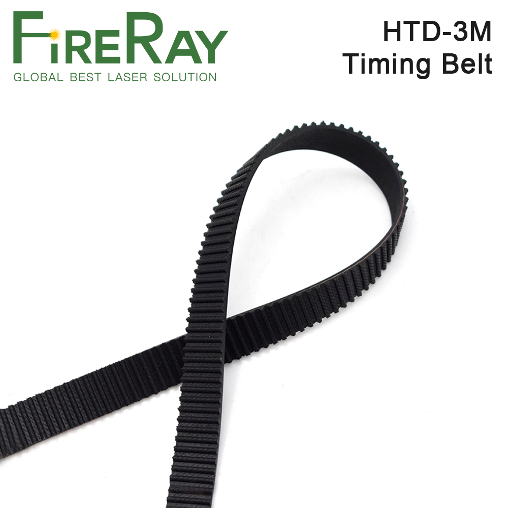 HTD 3M PU Open Timing Belt Width 5mm-40mm Transmission Synchronous 3M Belt For CO2 Laser Engraving Cutting Machine motor belt