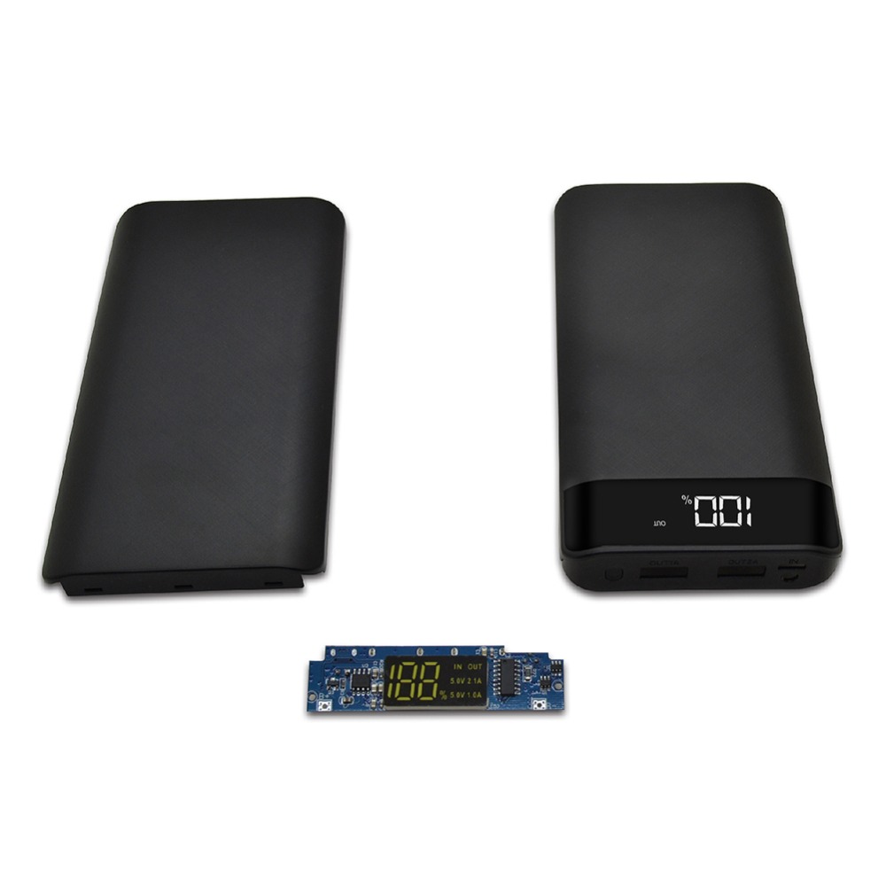 8x18650 DIY Battery Power Bank Portable Battery Shell Box Case DIY KIT Digital LCD Display Powerbank 18650 Holder Protector Case