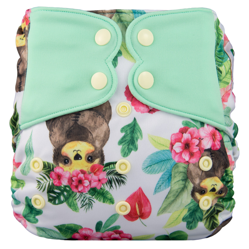 Elf Diaper New AIO High Quality Diaper with Sewed in Insert Pocket Snap Cloth Nappy