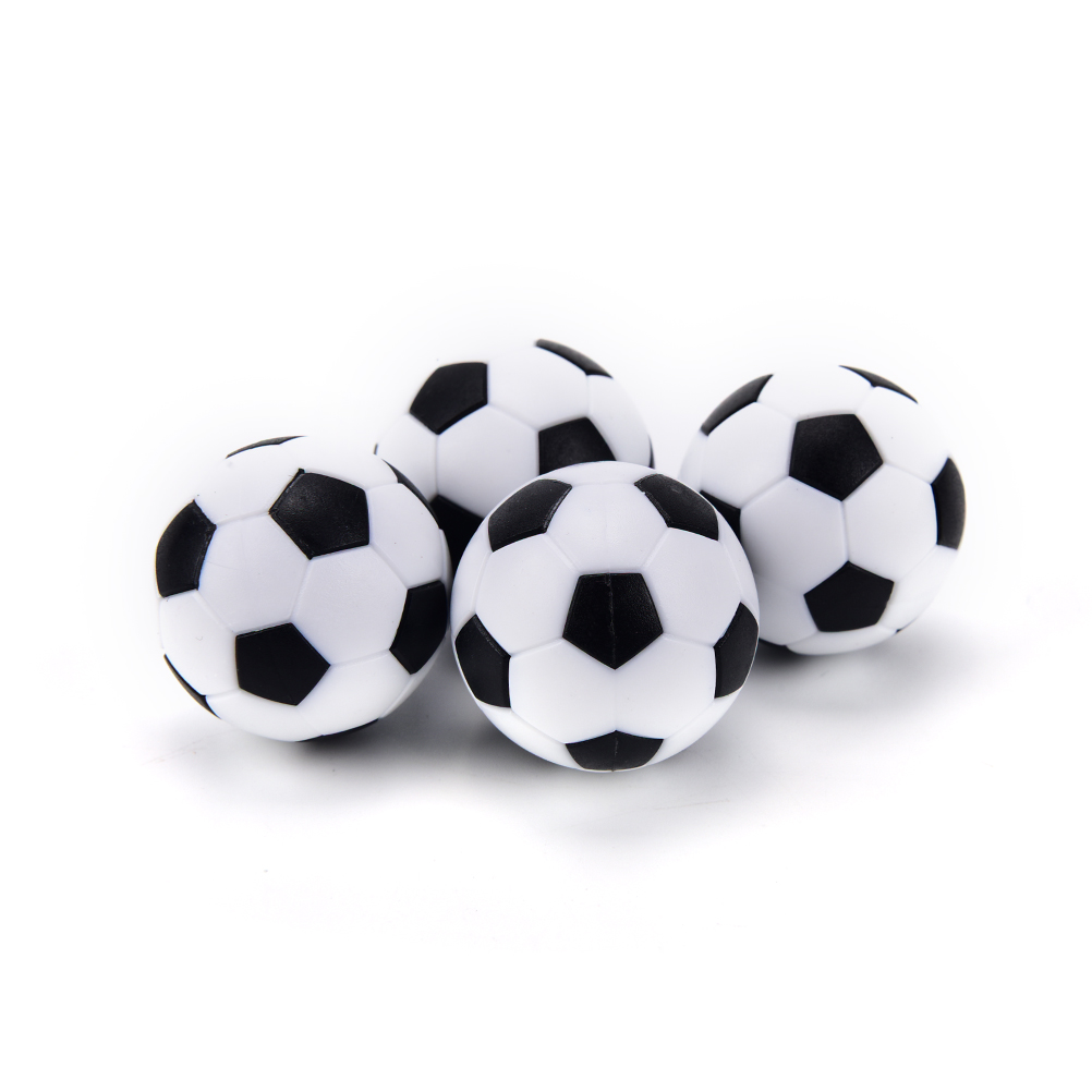 4 Pcs 32mm White Black Plastic Soccer Table Foosball Ball Football Mini Ball Soccer Round Indoor Games Machine Parts