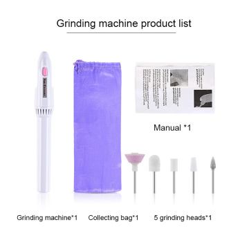 5in1 Nail rt Drill Machine Electric Nail Drills Pen Handpiece Bits Manicure Pedicure Gel Polish Nail File Polishing Machine