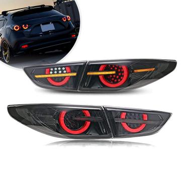 LED Sequential Tail Lights for Mazda 3 2019-2022 Sedan Animation Rear Lamps