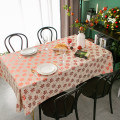 New Year Christmas Table Cloth Snowflakes Cotton And Linen Tablecloth Rectangle Nordic Simple Adornment Tablecloth Cover Towel