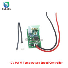 DC 12V PWM Temperature Controller Fan Speed Governor Automatic Temp PWM Speed Controller Switch Temperature Control Governor