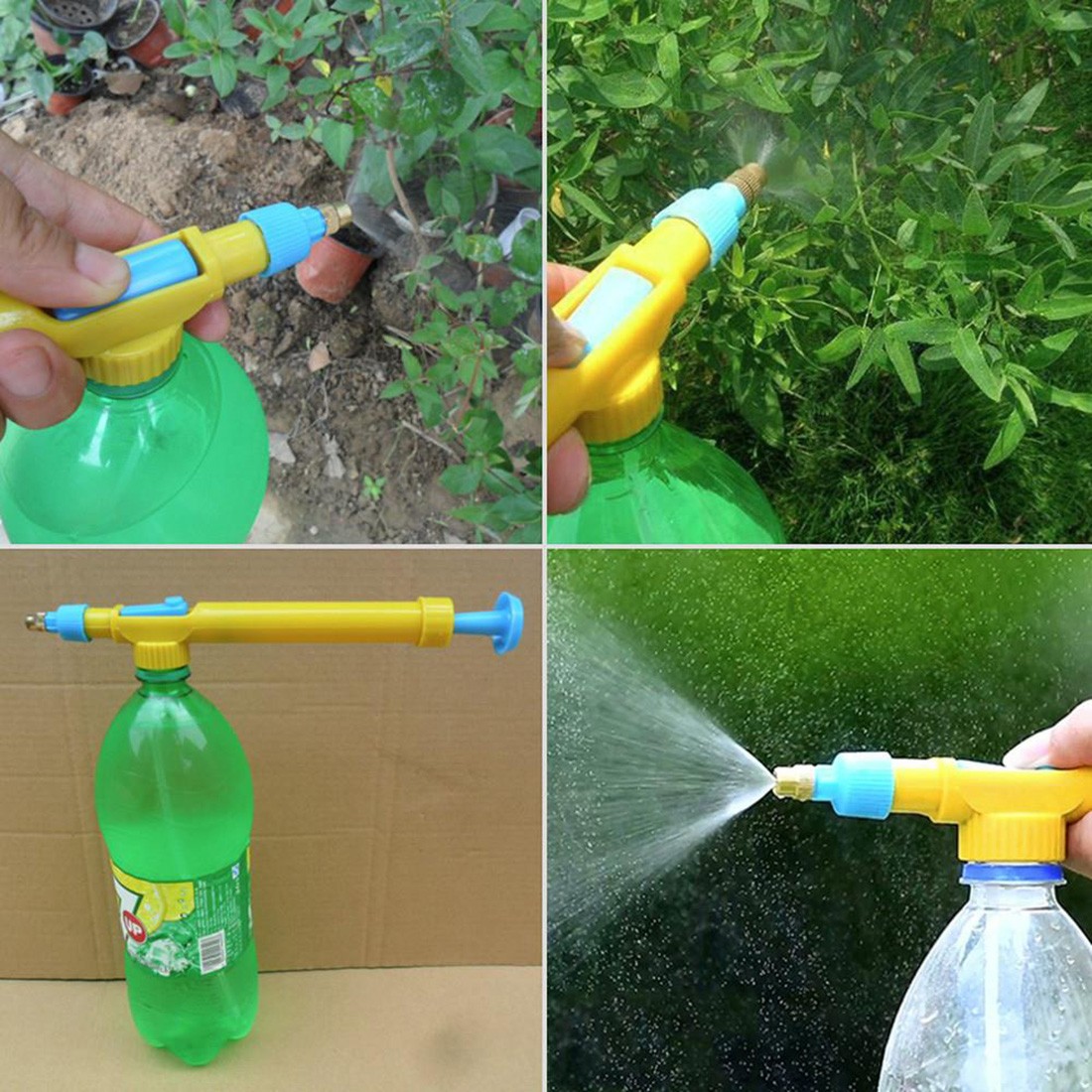 Mini Juice Bottles Interface Plastic Trolley Gun Sprayer Head Water Pressure Sprayer For Garden Bonsai Water Pesticide Spraying
