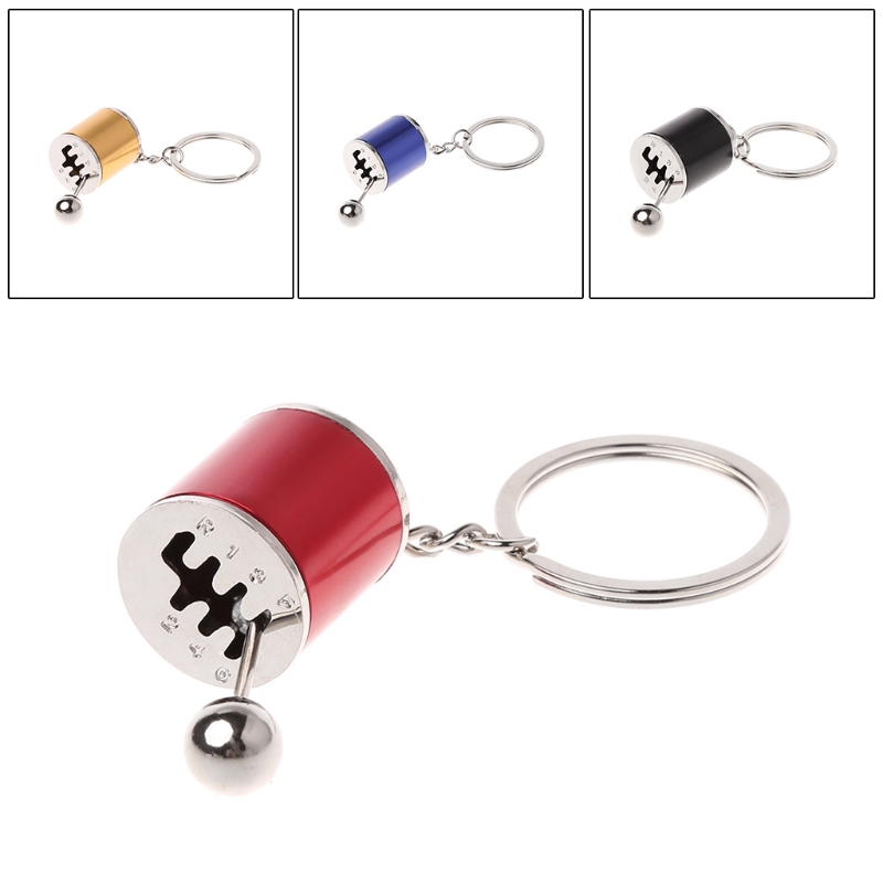 5 Colors Manual Transmission Gear Lever Keychain Gearbox Shift Lever Key Holder